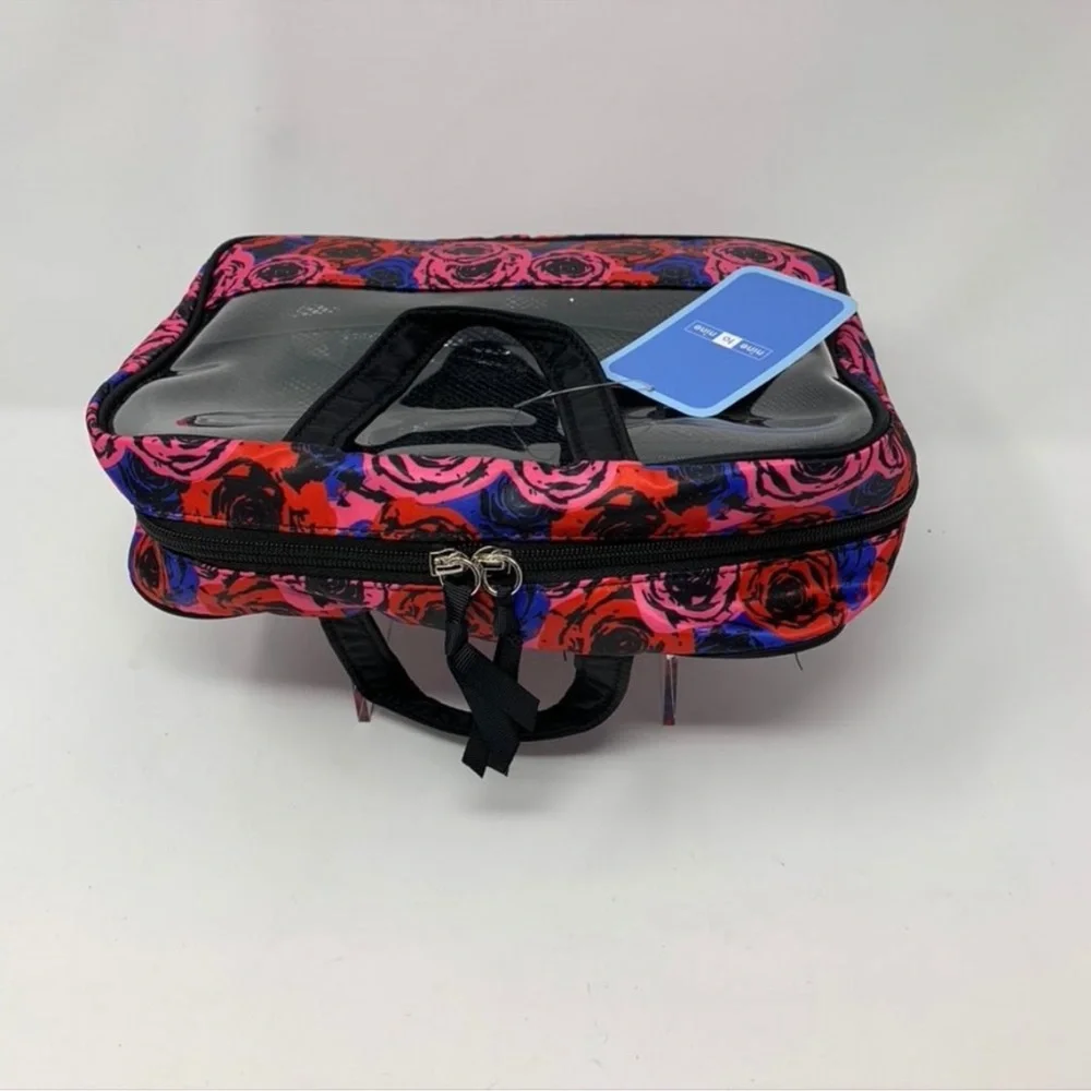 NINE TO NINE Floral Travel Organizer Makeup Bag‎